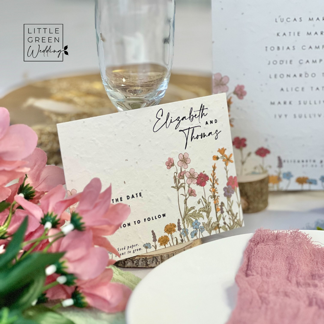 Wildflowers Seed Paper Save The Date