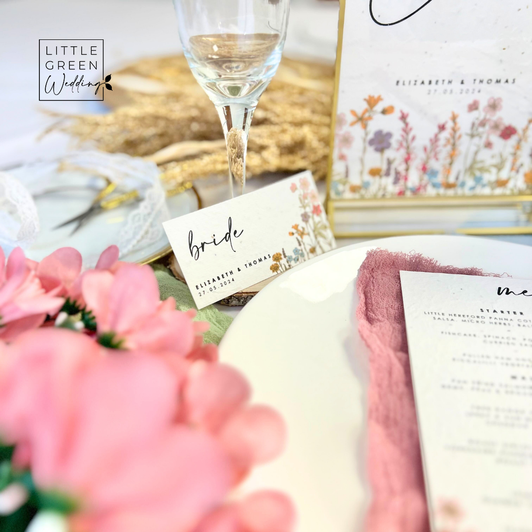 Wildflowers Wedding Place cards