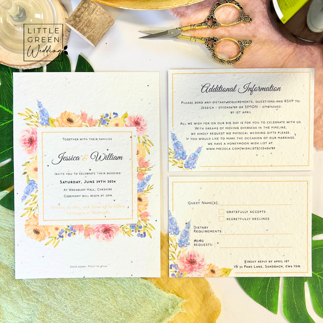 Summer Blooms - Invitation