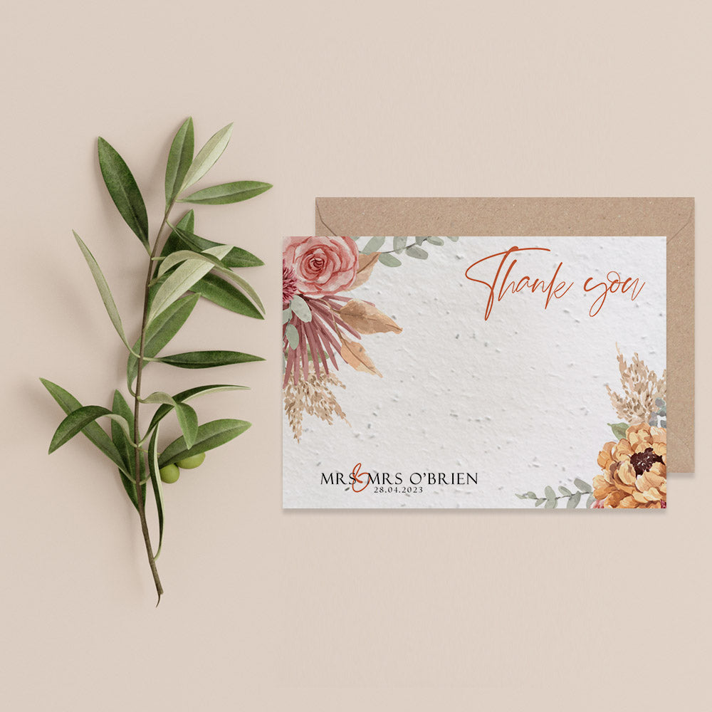 Blush - Thank You Card