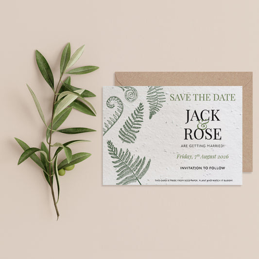 Forest Ferns - Save the Date