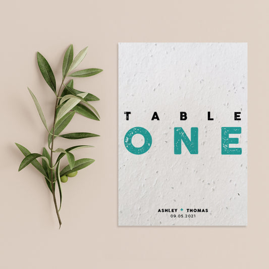 Letterpress- Table Numbers/Names