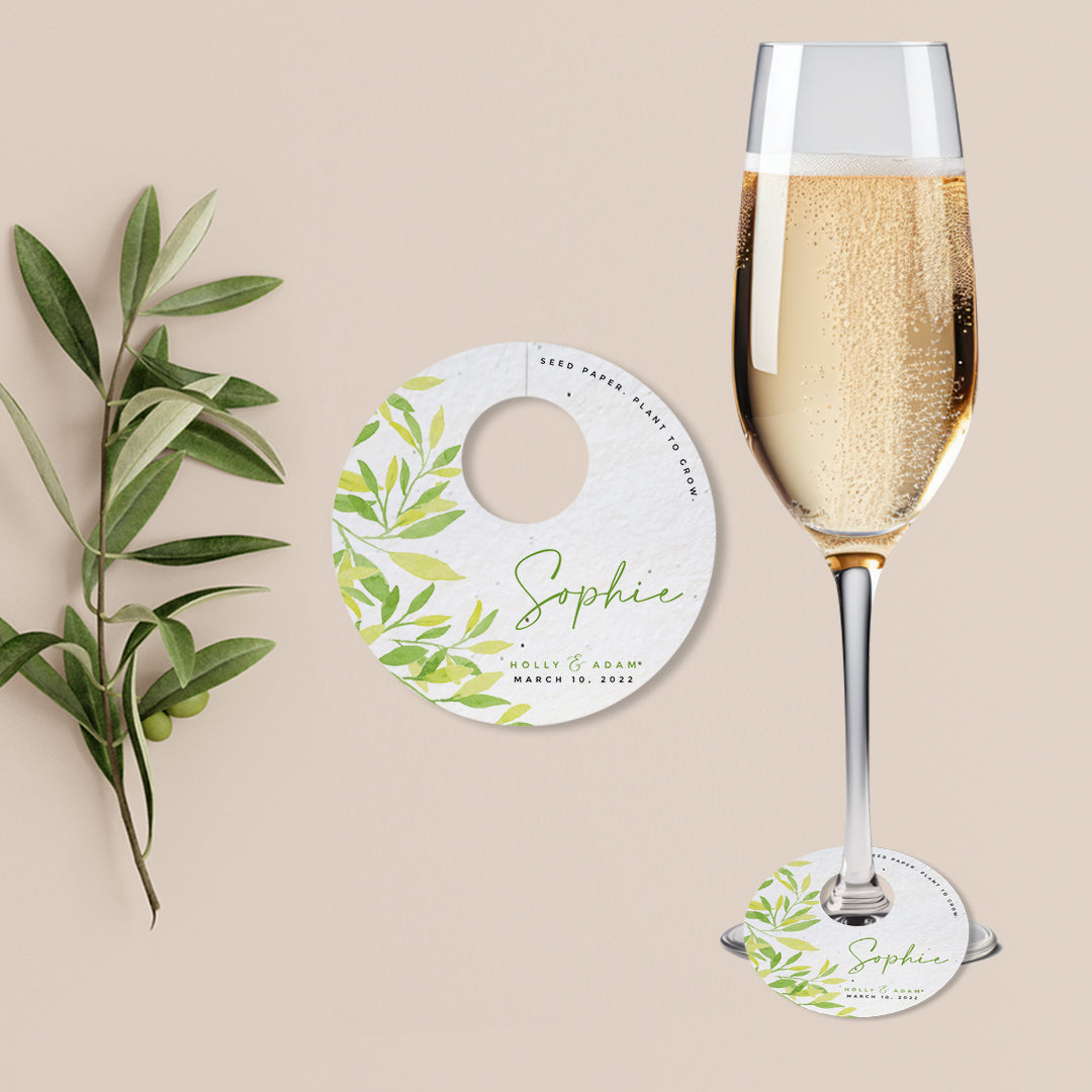 Lemon Tree - Wine Glass Name Tags