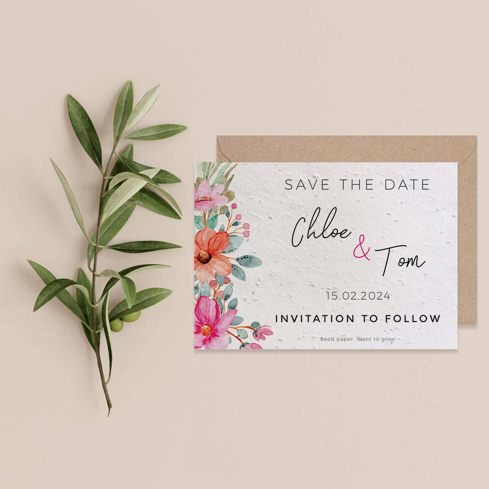 Bright Blooms - Save the Date