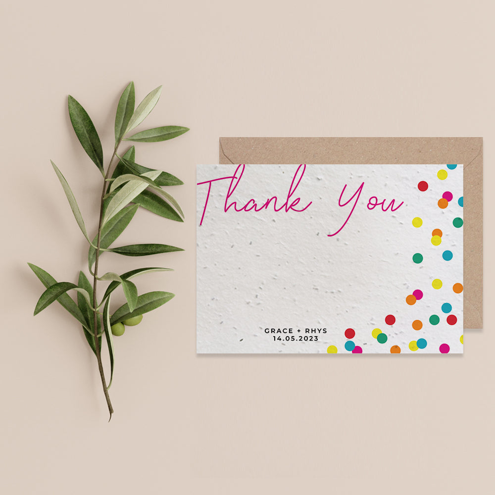 Wedding thank you card | Little Green Wedding