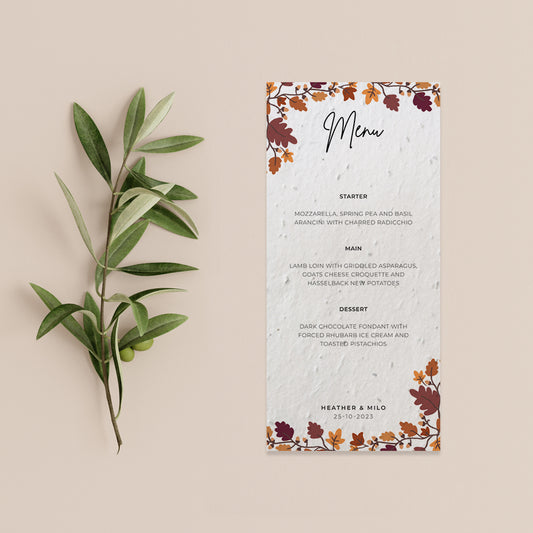 Falling For You - Menu