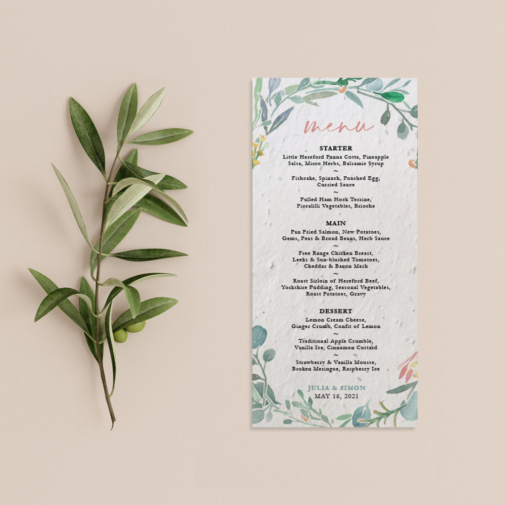 Eucalyptus Menu