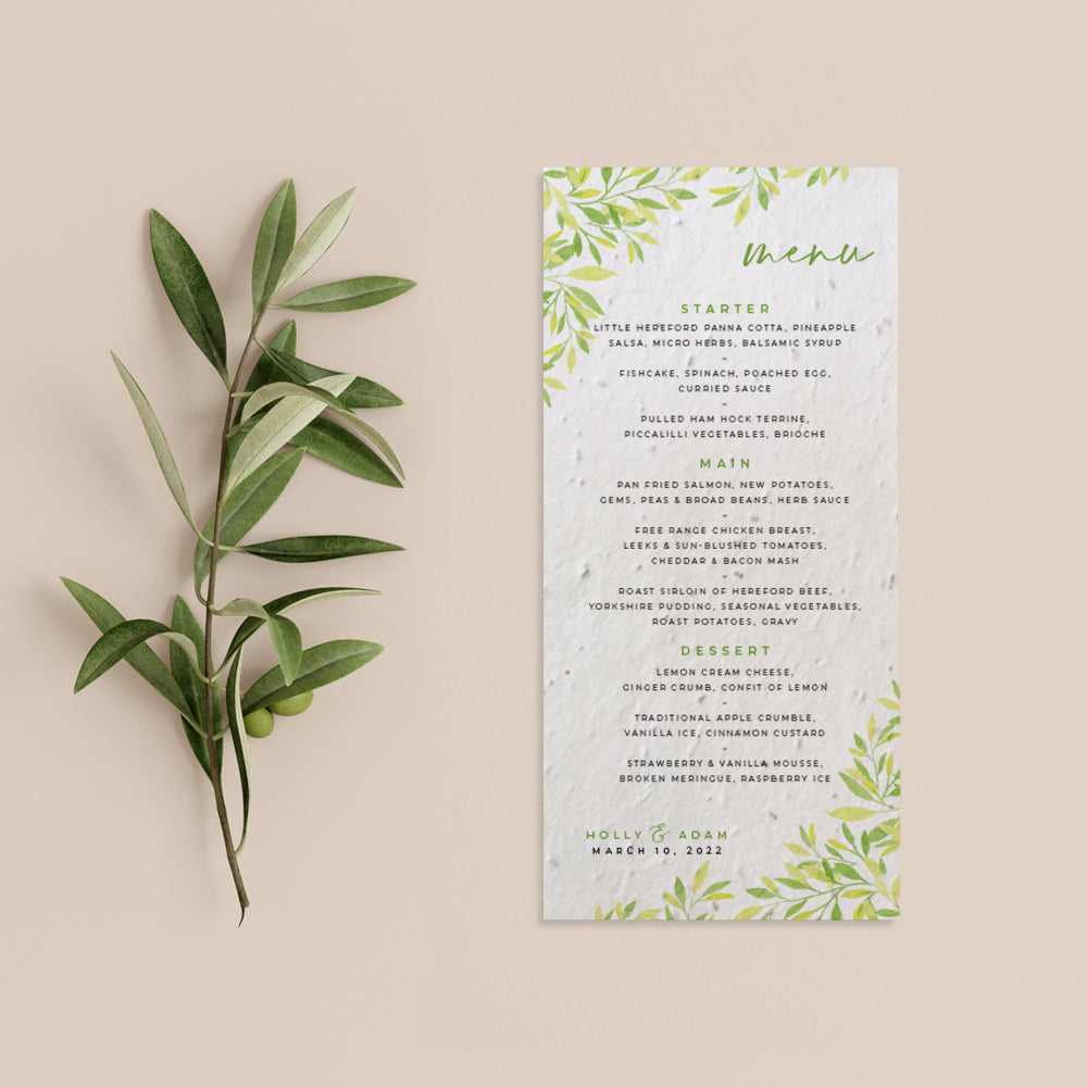 Lemon Tree - Menu