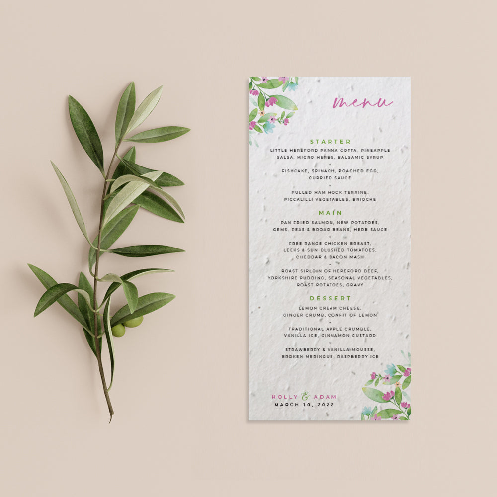 Spring Menu