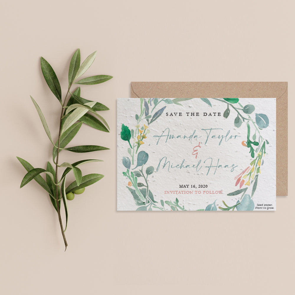 Eucalyptus Save The Date