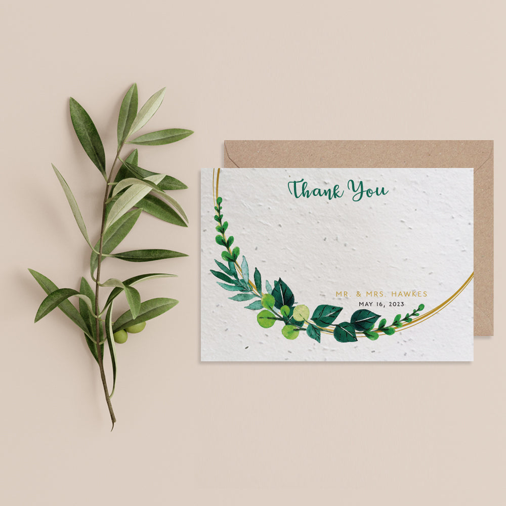 Foliage Thank You Card