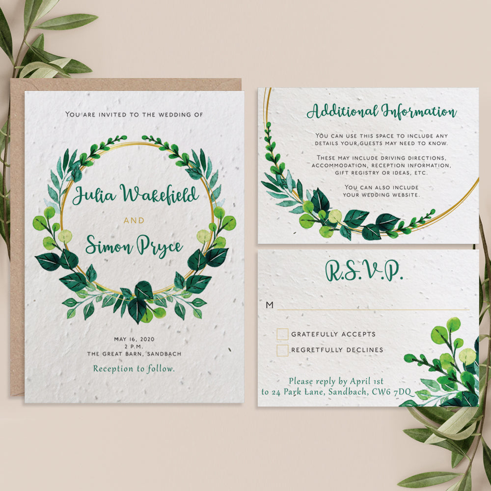 Foliage Invitation