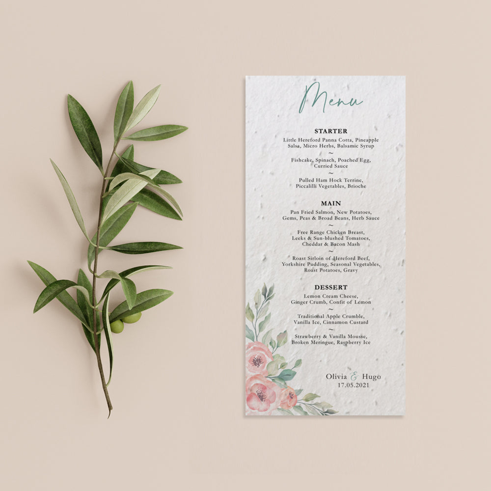 Rose Garden Menu