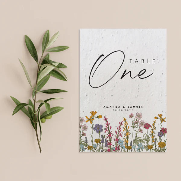 All Wedding Table Numbers/Names Cards