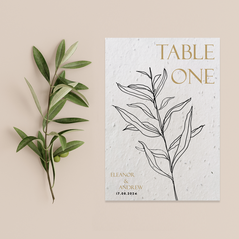 Simple Lines - Table Numbers/Names - - Little Green Wedding