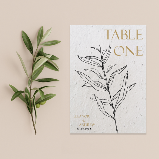 Simple Lines - Table Numbers/Names