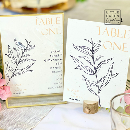 Simple Lines - Seating Plan Cards