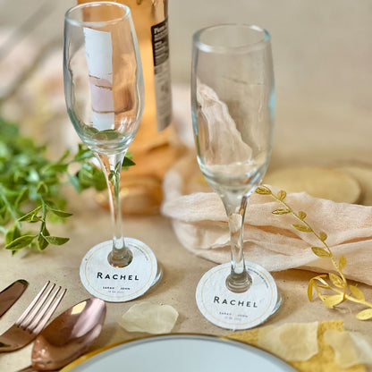 Classic - Wine Glass Name Tags