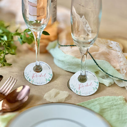 Eucalyptus - Wine Glass Name Tags