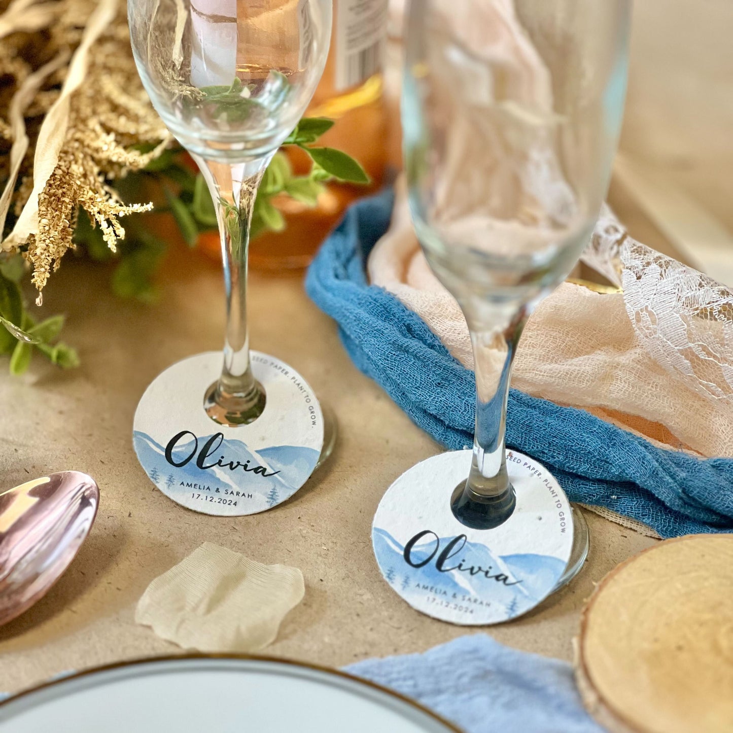 Into the Wild - Wine Glass Name Tags