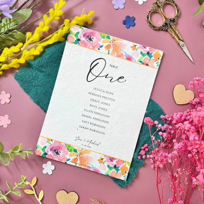 Brightly Ever After - Seating Plan Cards