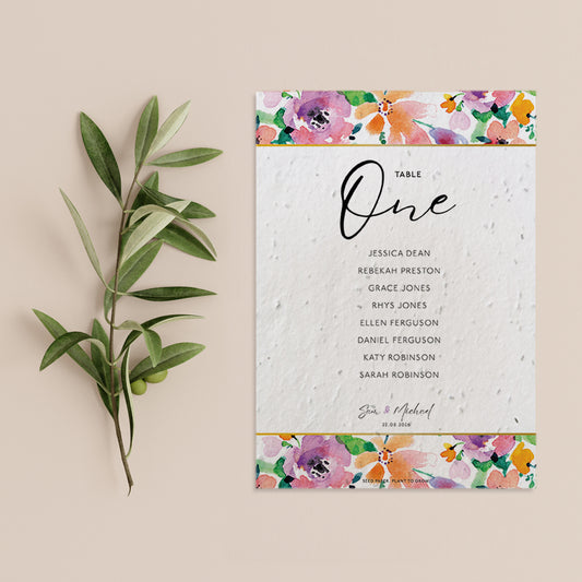 Brightly Ever After - Seating Plan Cards