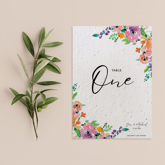 Brightly Ever After - Table Numbers/Names