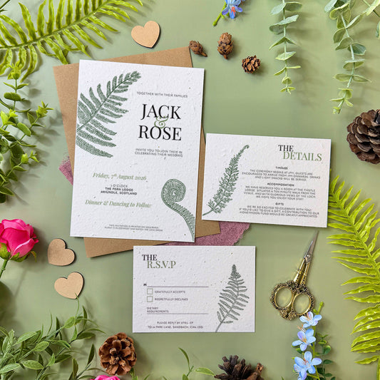Forest Ferns - Invitation