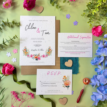 Bright Blooms - Invitation