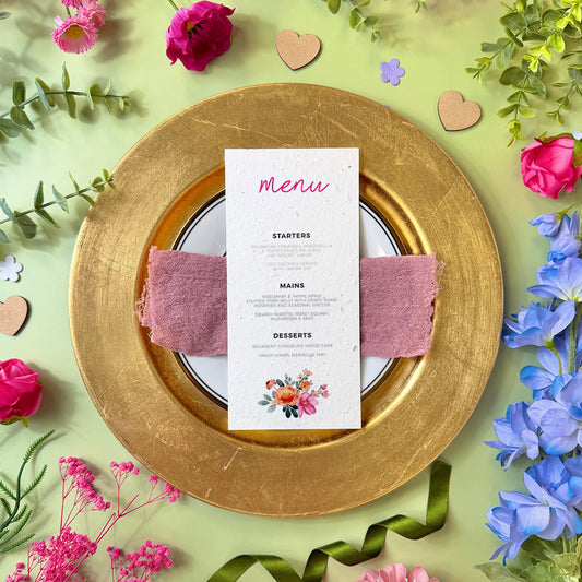 Bright Blooms - Menu