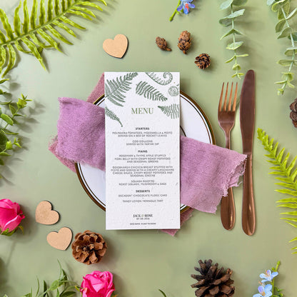 Forest Ferns- Menu