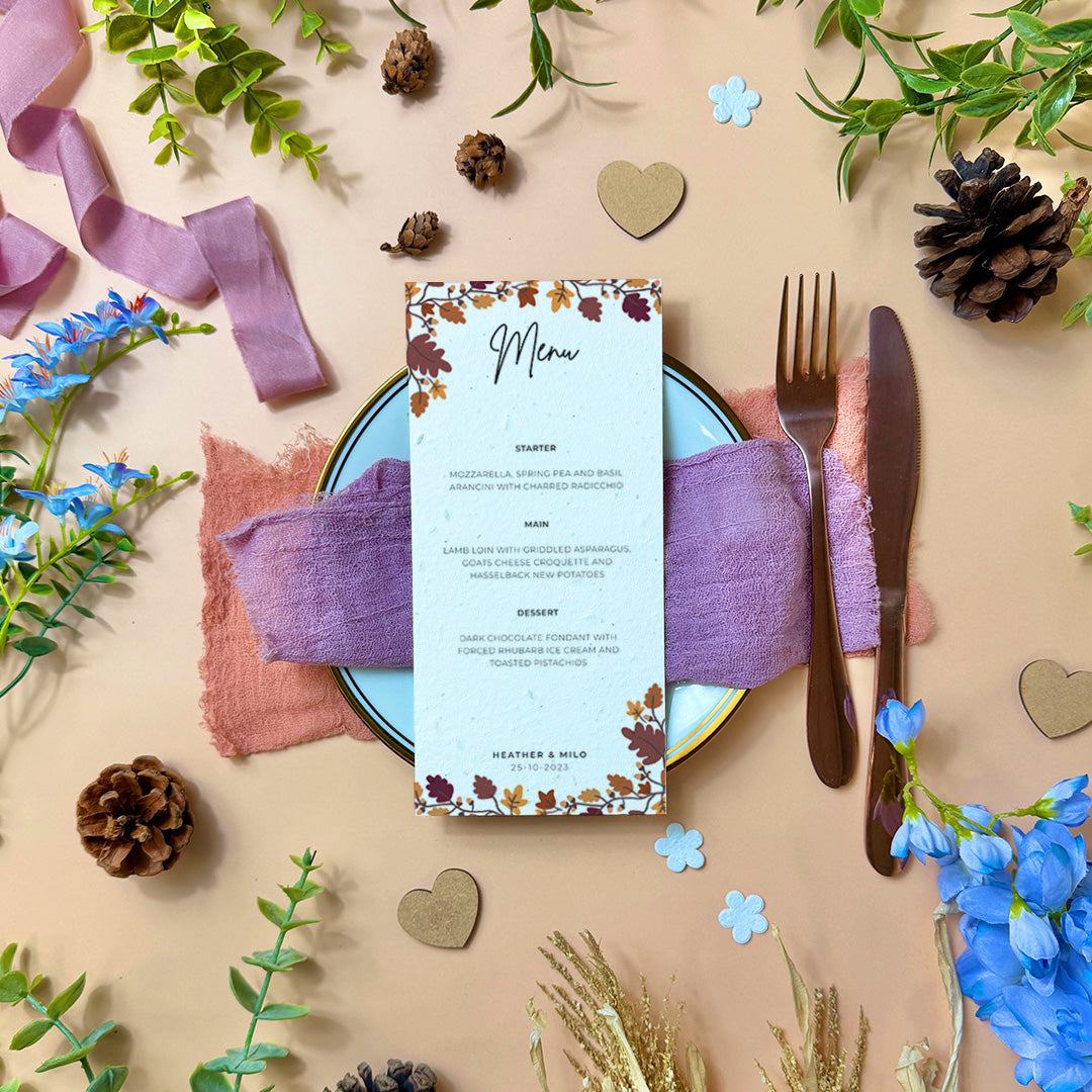 Falling For You - Menu