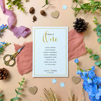 Classic - Seating Plan Cards