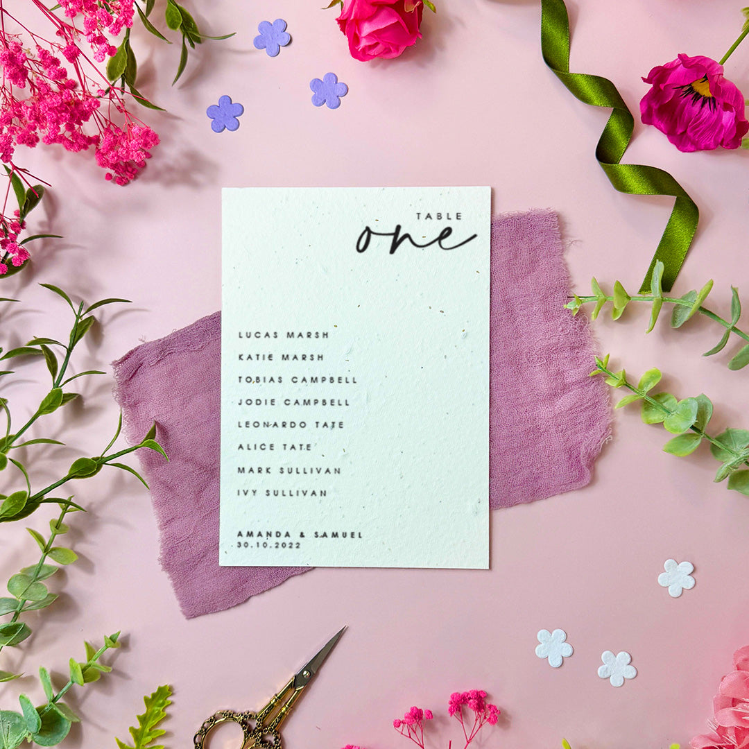 Love is in the Air - Seating Plan Cards