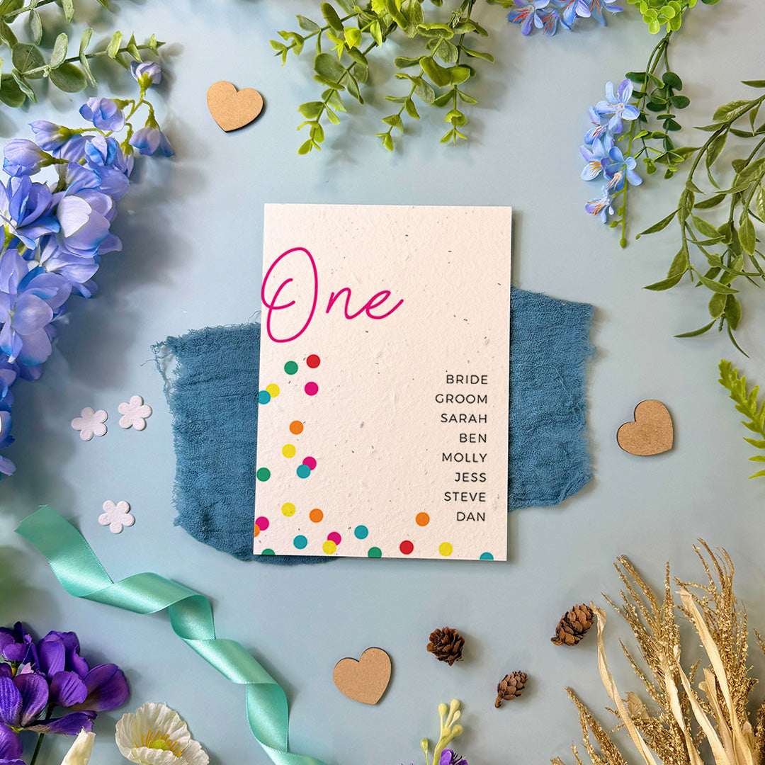 Dotty About You - Seating Plan Cards