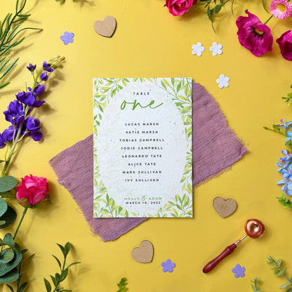 Lemon Tree - Seating Plan Cards