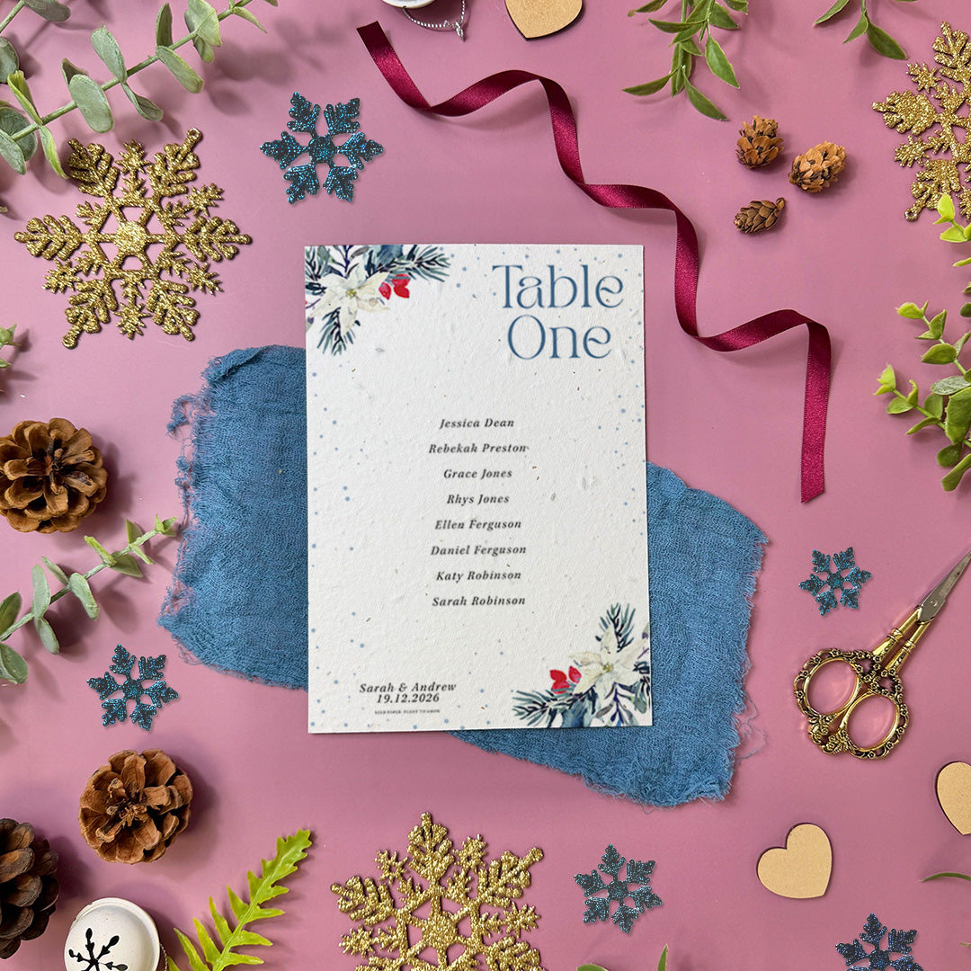 Winter Garden - Seating Plan Cards