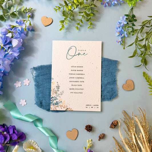 Saddleworth - Seating Plan Cards