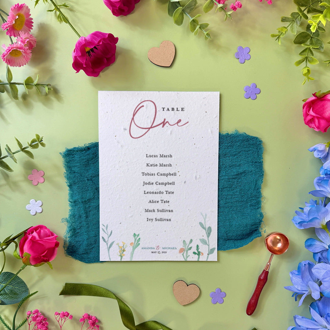 Eucalyptus - Seating Plan Cards
