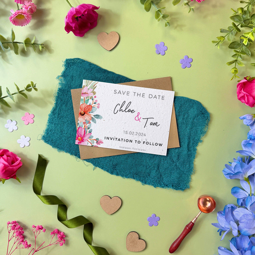 Bright Blooms - Save the Date