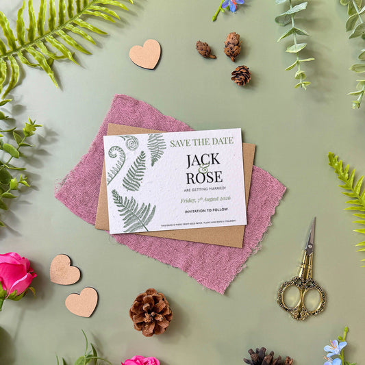 Forest Ferns - Save the Date