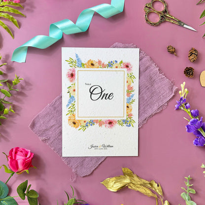 Summer Blooms - Table Numbers/Names