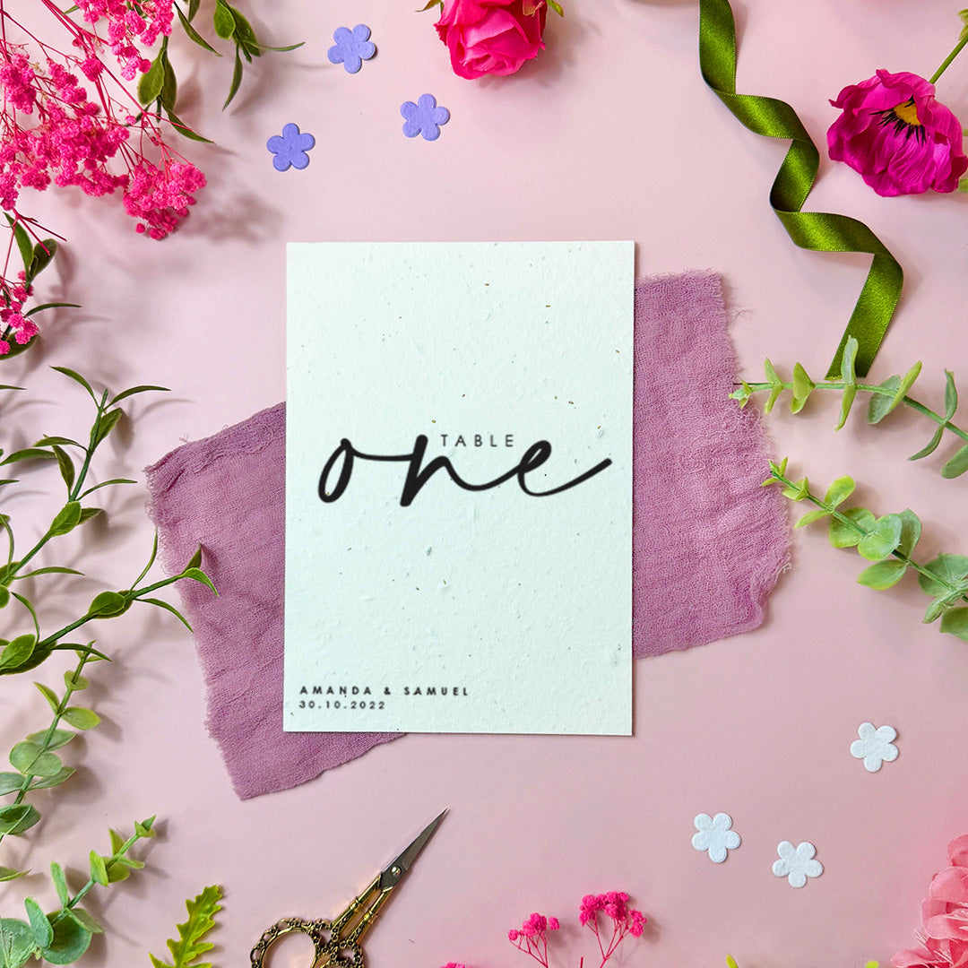 Love is in the Air - Table Numbers/Names