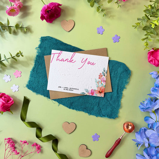 Bright Blooms - Thank You Card