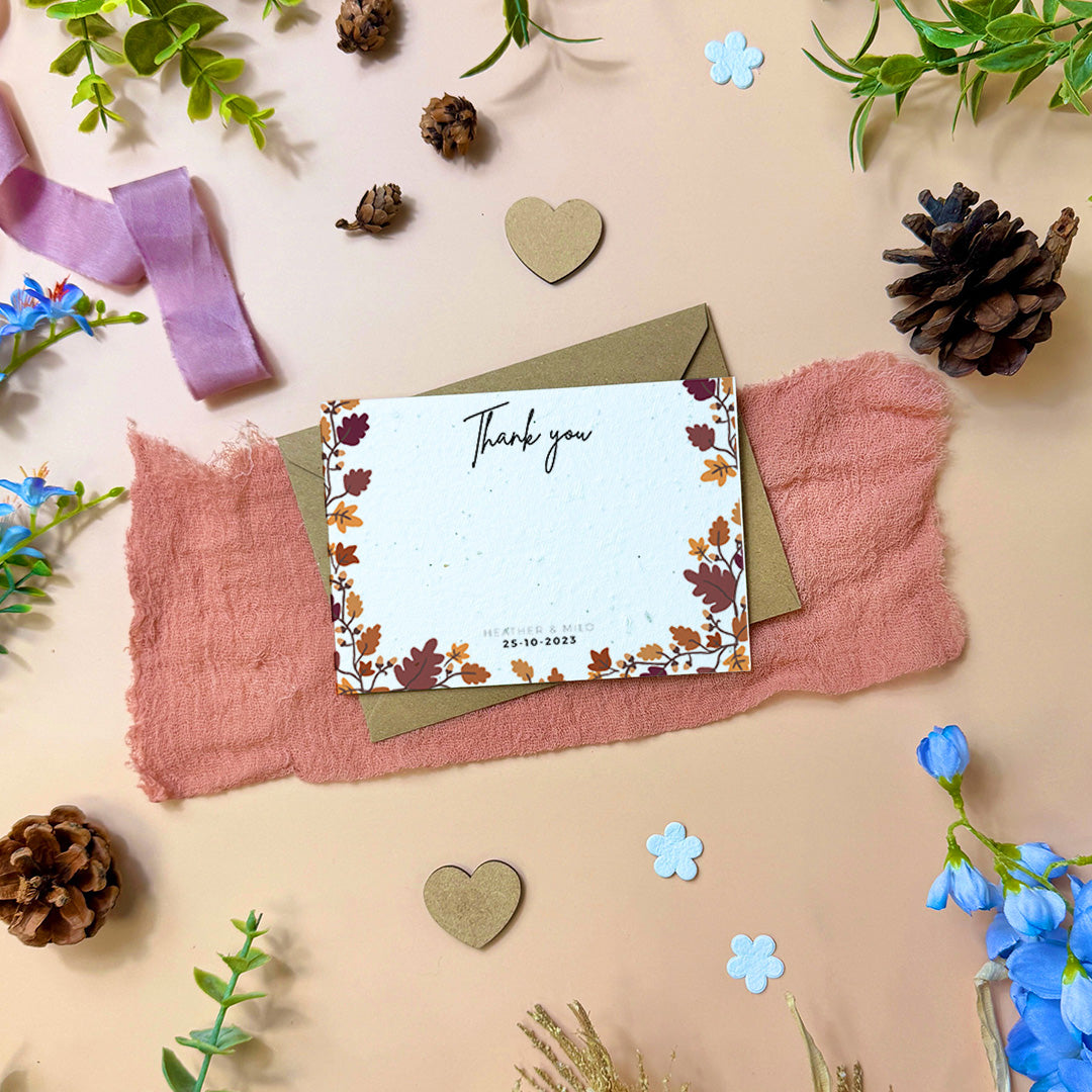 Falling For You - Thank You Card