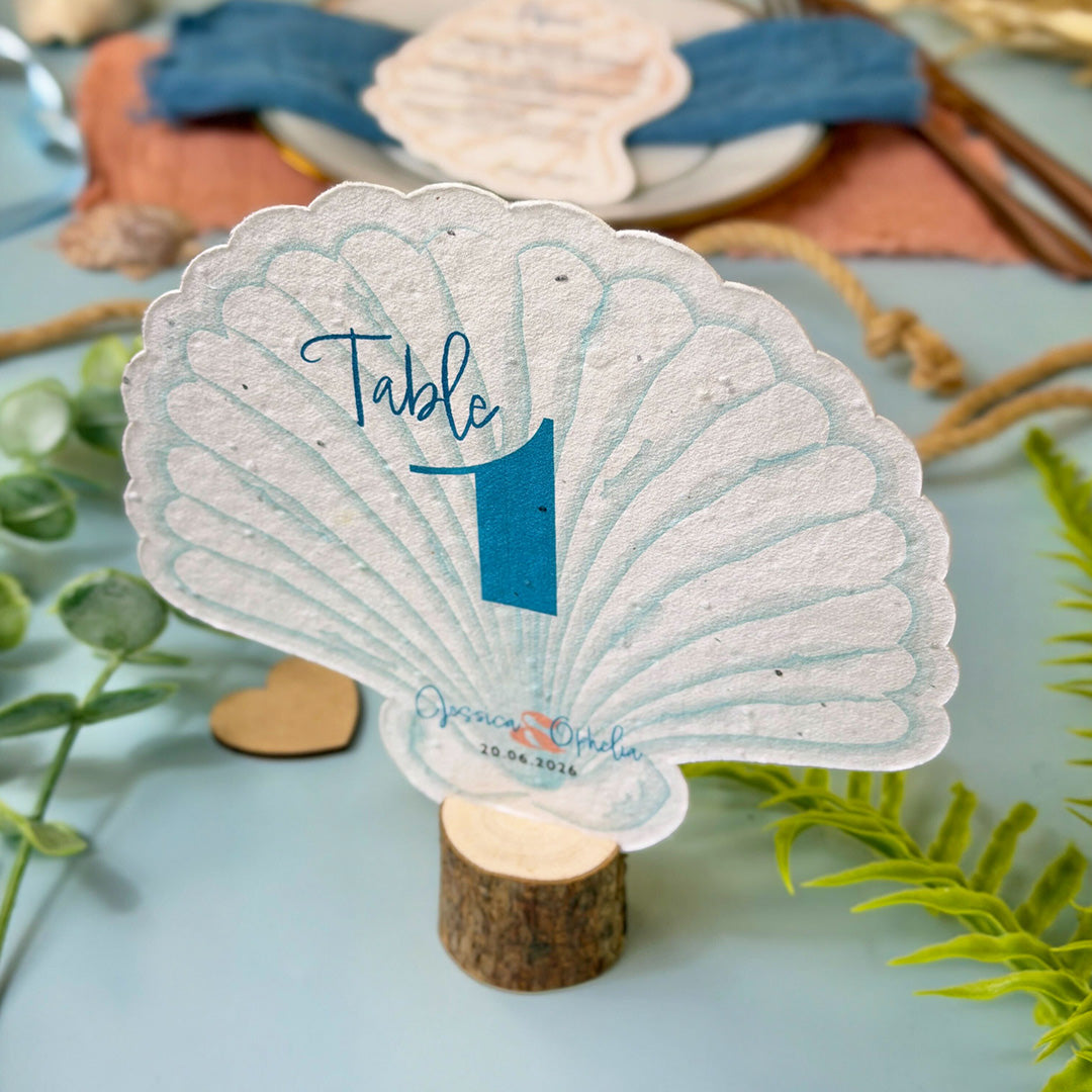 Seashells - Seating Plan Cards