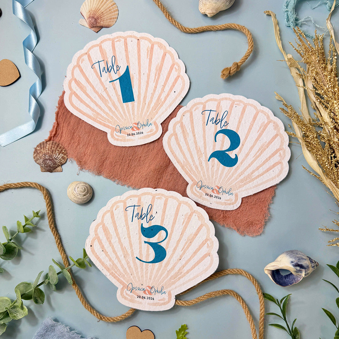 Seashells - Table Numbers/Names