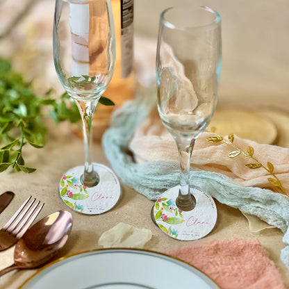 Spring - Wine Glass Name Tags