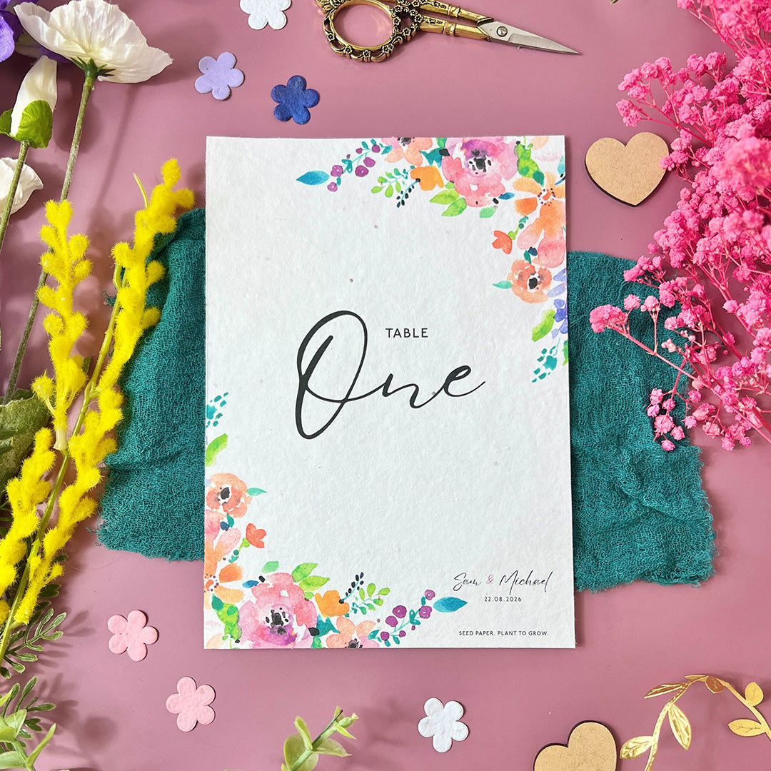 Brightly Ever After - Table Numbers/Names