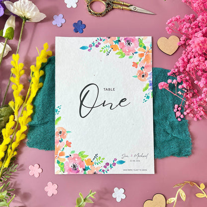 Brightly Ever After - Table Numbers/Names